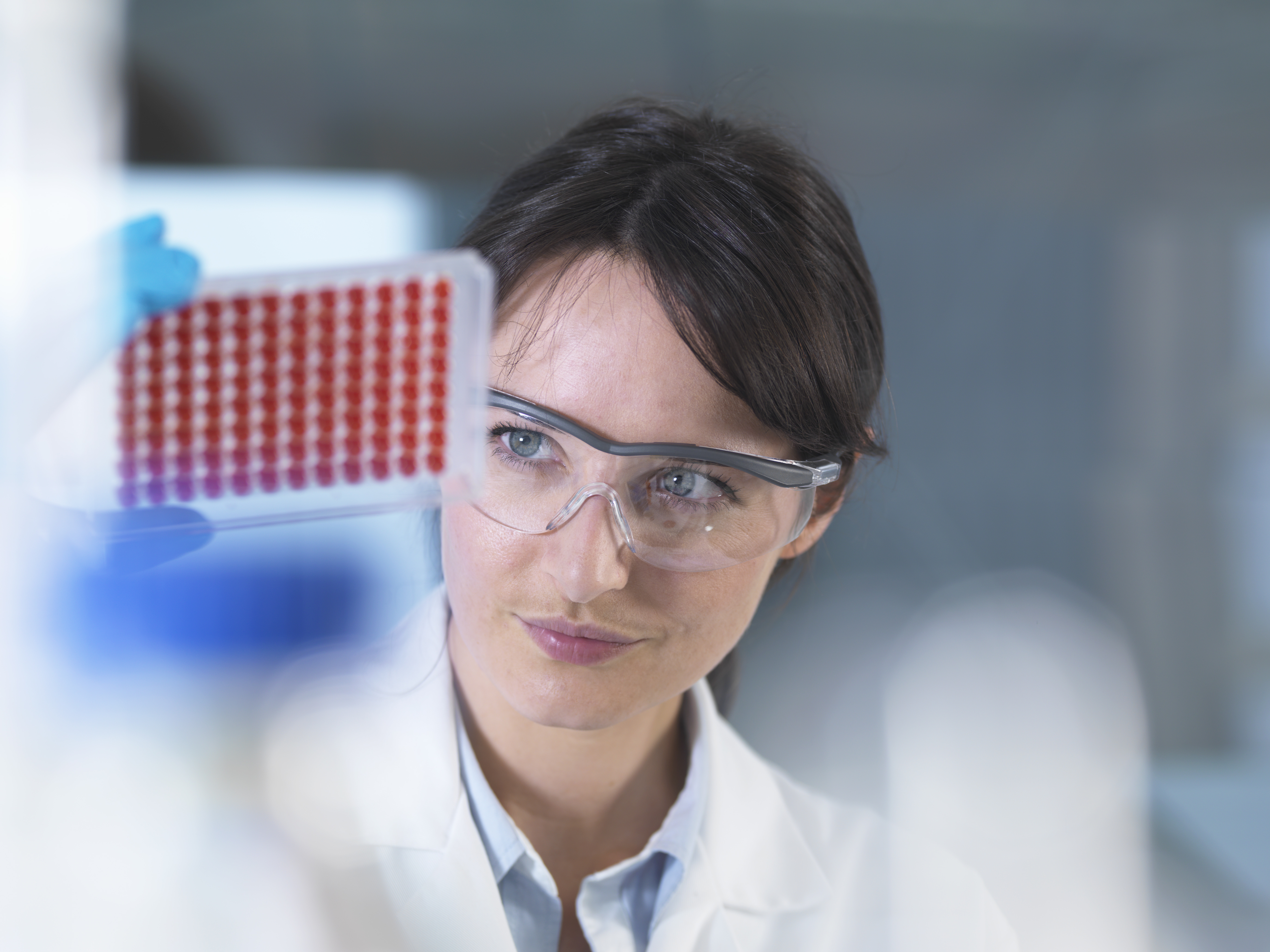 scientist preparing laboratory blood samples