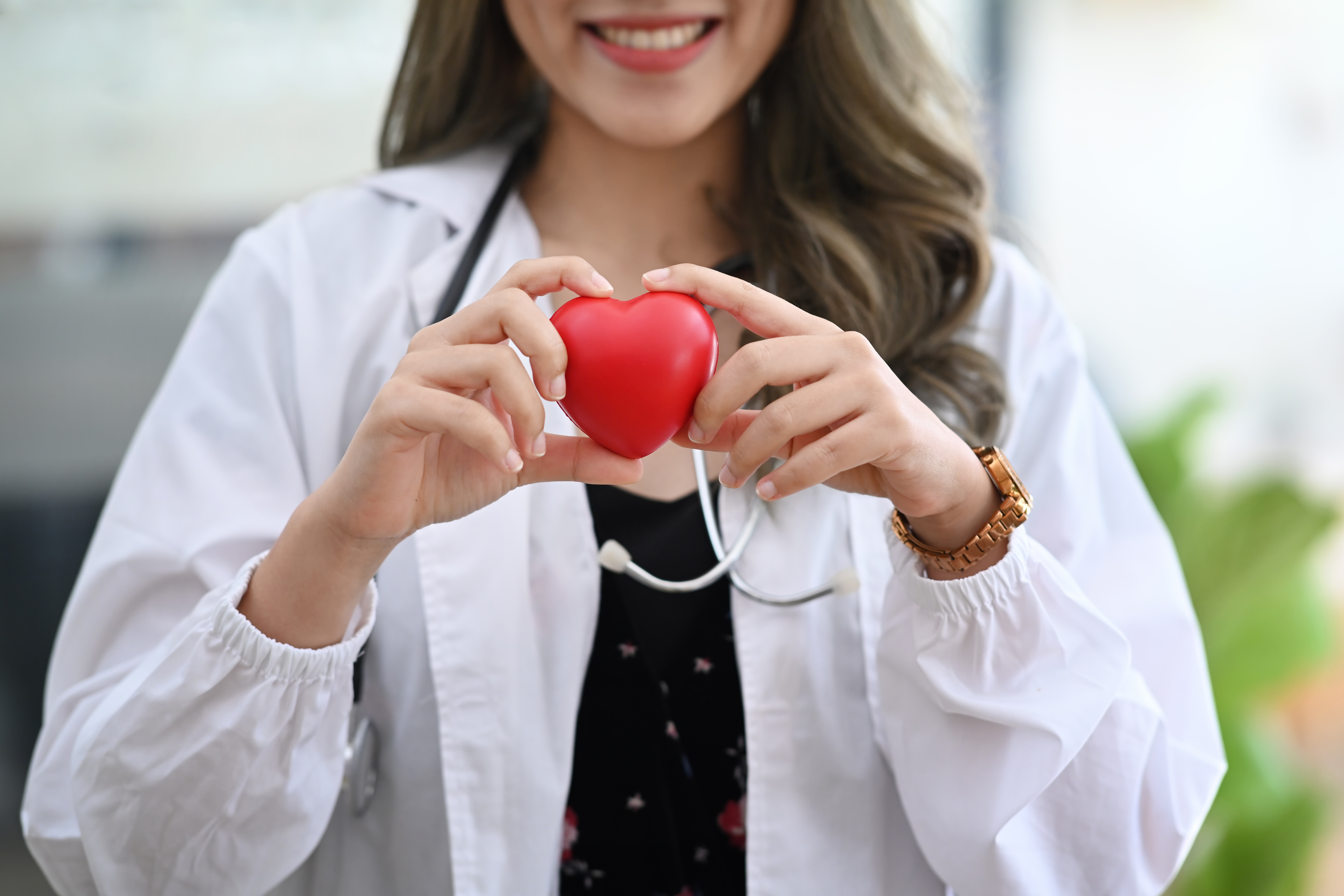 Female doctor Heart Month