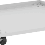 Stainless steel castor platform with roller wheels for laboratory and industrial refrigeration