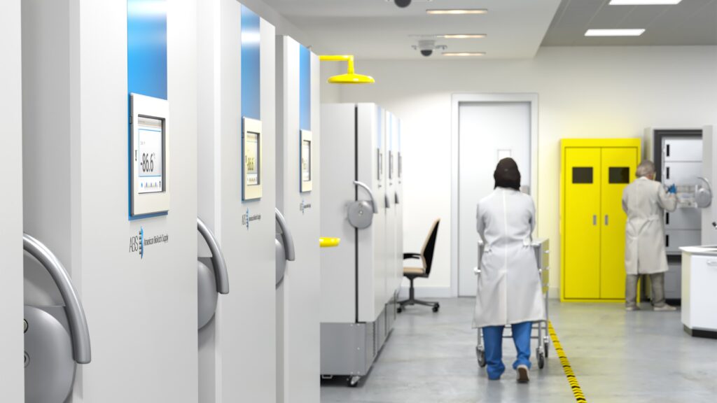 how to monitor temperature in an ultra-low temperature freezer