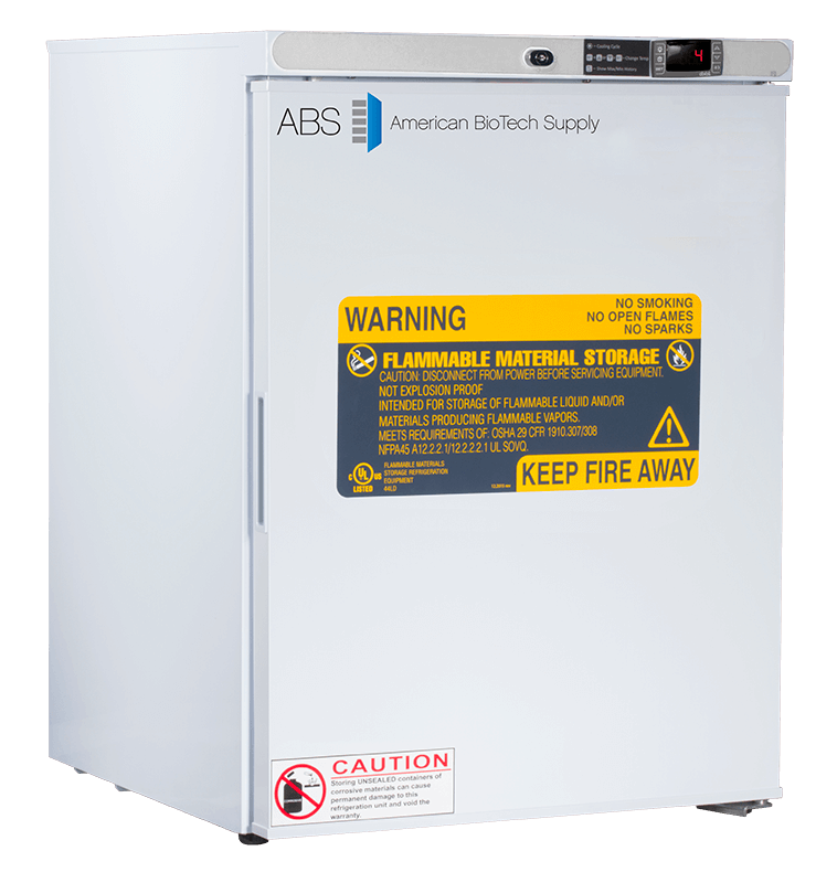 5 Cu. Ft. Capacity Standard Undercounter Flammable Storage Freestanding Refrigerator