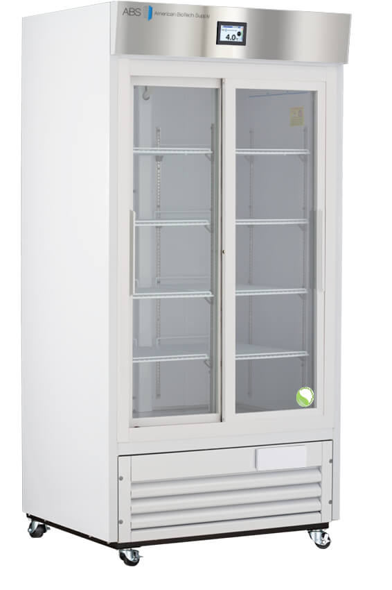 33 cu. ft. capacity TempLog Premier Laboratory Sliding Glass Door Refrigerator
