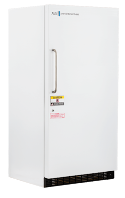 ABT-RFC30M medical-grade refrigerator-freezer combo by American Biotech Supply, shown in a product listing view for clinical cold storage applications