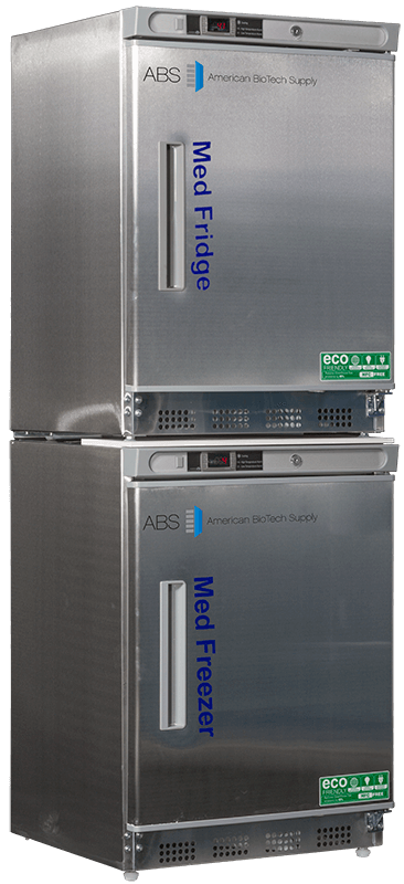 9 Cu. Ft.Pharmacy  Stainless Steel Refrigerator and Freezer Combination