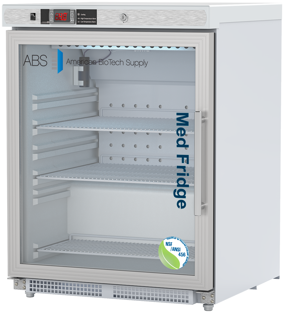 4.6 cu. ft. Built-in Glass Door Vaccine Refrigerator Left Hinged ADA Certified to NSF/ANSI 456